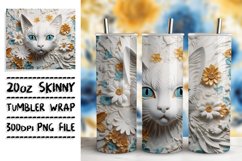 Colorful Cat Creations: Vibrant 3D Tumbler Delights Product Image 1