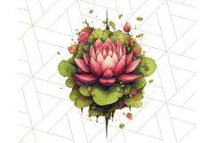 Floral Punk Frogs PNG - Neon Reble Grunge Amphibians Clipart Product Image 5