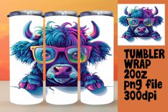 Farm Animal Tumbler Wrap - Peekaboo Cow Design Product Image 1