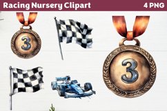 Racing Nursery Clipart PNG Product Image 1