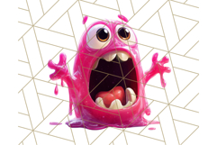 Slime Monster Clipart, Colorful Goo Graphics Png Product Image 5