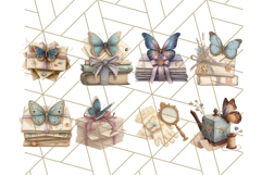 Vintage Butterfly PNG Clipart, Fairytale Cottagecore Images Product Image 5
