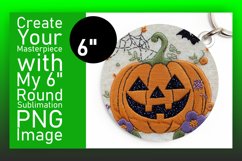 Bright Round Design Keychain Template , Halloween Product Image 1