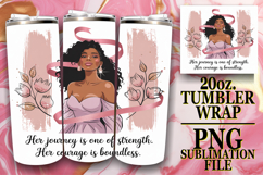 Radiant days 20oz tumbler wrap, Cancer Product Image 1