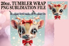 Holiday 3D Christmas Tumbler Wrap Design PNG Product Image 1