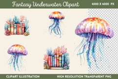 Fantasy Underwater Sublimation PNG Product Image 1