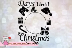 Christmas Sign SVG - Days Until Christmas Cut File Product Image 2