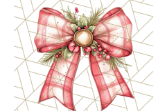 Muted Cozy Christmas Bows PNG Clipart, Winter Holiday Png Product Image 5