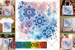 Bright TSHIRT Art PNG, Watercolor Pattern Product Image 1