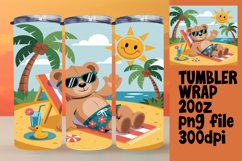 RADIANT 20oz Tumbler Wrap for Personal Use , Cute Bear Product Image 1