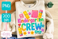 Kindergarten crew shirt PNG, Pre school Teacher sublimation Product Image 1
