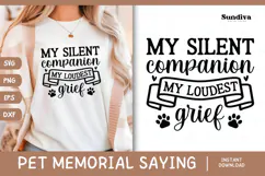 Pet Memorial Quote SVG | My Loudest Grief Product Image 1
