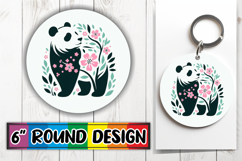 Radiant Ornaments Round Design, Flower Animals Product Image 1