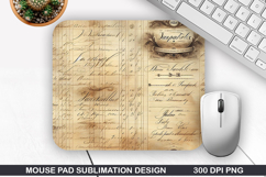 Vintage Mouse Pad Sublimation PNG Design - Mouse Pad PNG Product Image 1