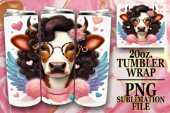 Cheerful evenings 20oz tumbler wrap, Valentines Product Image 1