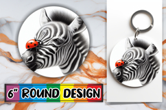 Cheerful Coaster Round Design PNG, Cute Animals Product Image 1