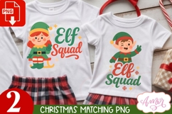 Elf squad PNG, Christmas sibilings matching designs Product Image 1