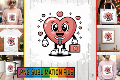 Vibrant TOTE BAG Magic PNG, Valenines Heart Product Image 1