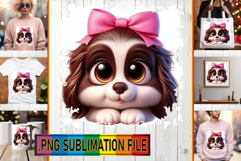 Joyful TSHIRT Gift Ideas PNG, 3D Dog Product Image 1