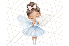 Pastel Blue Fairy Garden Clipart, Enchanted Cottagecore Png Product Image 5