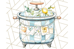 Mediterranean Cottagecore Kitchen PNG Clipart with Lemons Product Image 5