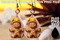 Charming Teardrop Earrings Ideas, Gingerbread Man Product Image 1