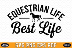Equestrian Life Best Life SVG Design | SVG Cut files Product Image 1