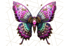 Metallic Butterfly Clipart PNG Clipart, Vibrant Butterfly Product Image 5