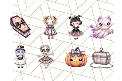 Pastel Goth Halloween PNG Clipart, Creepy Cute Art Product Image 5