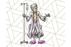 Bold Zombie Clipart PNG, Creepy Halloween Clip Art Product Image 5