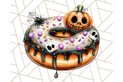 Ghost Café PNG Clipart, Cute Ghost Baristas Halloween Treats Product Image 5