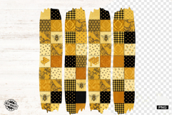 Honey Bees Brushtrokes Clipart Product Image 1