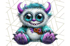Spooky Cute Monster PNG Clipart, Adorable Halloween Monsters Product Image 5