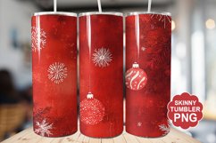 Christmas Red Tumbler | Christmas Tumbler Wrap Product Image 1