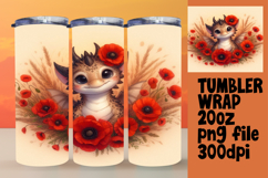 Unique 20oz Gift Tumbler Template , Dragon Product Image 1