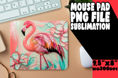 cheerful mouse pad Inspirational PNG, Flamingo Product Image 1