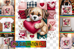 Cheerful PNG TSHIRT Magic, Valenines Animals Product Image 1