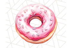 Pastel Sweet Treats Clipart, Ice Cream, Cakes, Donuts Png Product Image 5