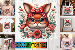 Charming PNG Art for Gifts, Cute Animals Product Image 1