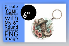 Gorgeous Circle Design Sublimation Template , Western Product Image 1
