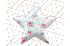Cute Puffy Star Clipart PNG, 3D Glossy Pastel Stars Clip Art Product Image 5