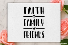 Faith Family Friends SVG Engraved | Faith SVG Product Image 2
