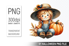 Autumn Clipart, Halloween Sublimation Clipart PNG Product Image 1