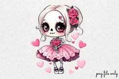 Valentines day skeletons Clipart PNG Product Image 1