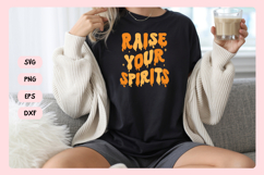 Spooky Bachelorette Party Saying SVG | Raise Your Spirits Product Image 4