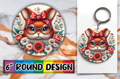 Cheerful Coaster Round Design PNG, Cute Animals Product Image 1