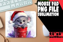Cheerful Mouse Mat Sublimation Style, Xmas Product Image 1