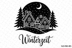 Winterzeit Svg | Christmas Svg | Svg Cut Files Product Image 1
