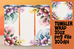 Sublimation Ready 20oz Design Files , Flowers Product Image 1