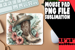 WHIMSICAL MOUSE PAD PNG DESIGN, Western Product Image 1